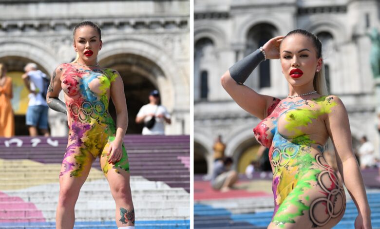 Modelo brasileira é interrompida pela Polícia em performance artística em Paris