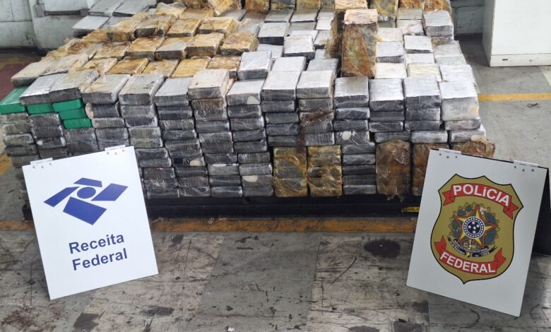 Receita Federal realiza a maior apreensão de cocaína do ano no Porto de Santos