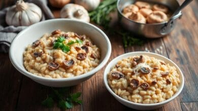 risoto-de-cogumelos-cremoso-com-menos-de--ingredientes-pronto-em--minutos
