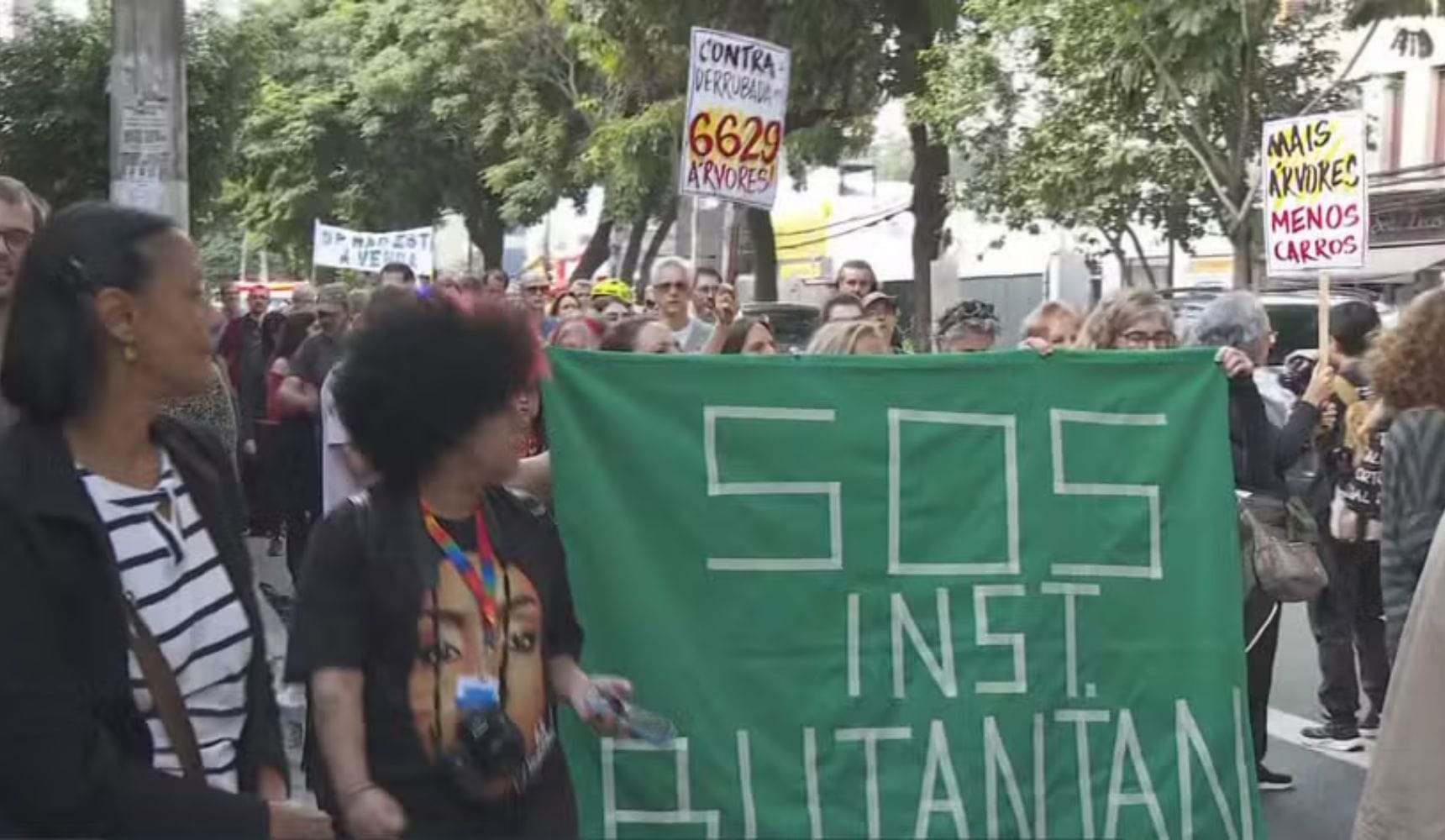 Protesto em SP: moradores se opõem à derrubada de 6 mil árvores no Butantan para obra em fábrica de vacinas