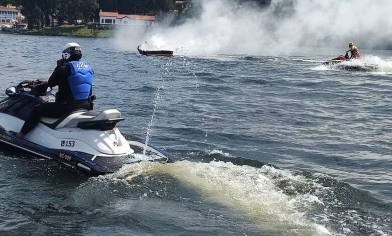 Empresário testa lancha com a família e embarcação explode na Represa de Guarapiranga