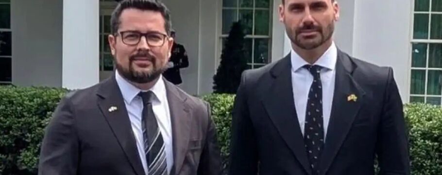 Eduardo Bolsonaro e Paulo Figueiredo são denunciados por coação no curso do processo