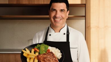 VPJ Alimentos lança primeiro hambúrguer quadrado do Brasil e aposta em Edu Guedes como embaixador