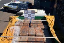 Ação policial intercepta caminhão com 1,4 tonelada de maconha no interior de SP