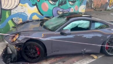 Fábio Giga perde controle de Porsche e se envolve em acidente na Zona Sul de São Paulo