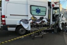 Idosa morre após ambulância colidir contra poste na Mooca, Zona Leste de São Paulo