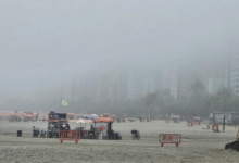 Nevoeiro encobre área portuária e travessia de balsas no litoral de São Paulo