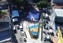 Praça do Triunfo na Rua dos Protestantes, no centro de São Paulo