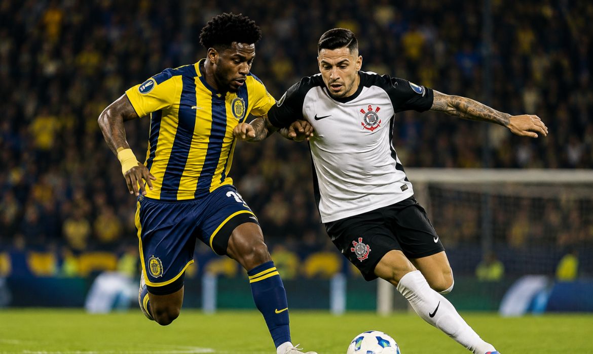 Corinthians segura Rosario Central com dez e decide vaga em casa na Libertadores