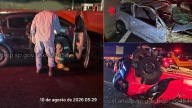 Motorista embriagado causa acidente com três mortos e seis ferido na Anhanguera
