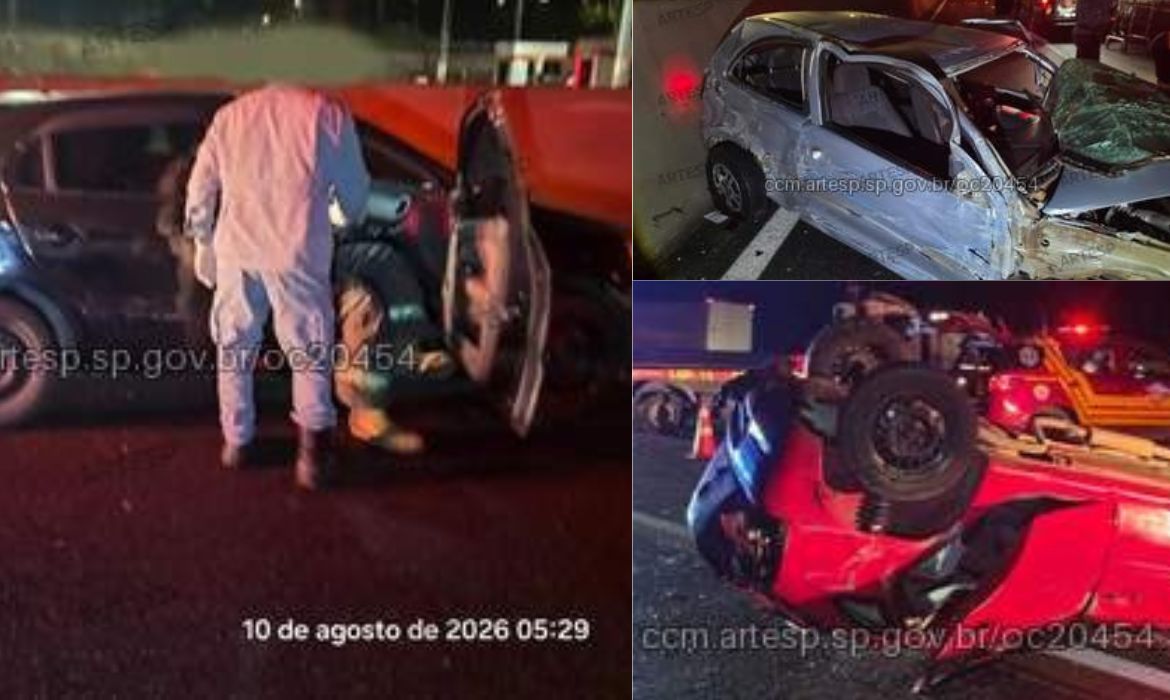 Motorista embriagado causa acidente com três mortos e seis ferido na Anhanguera