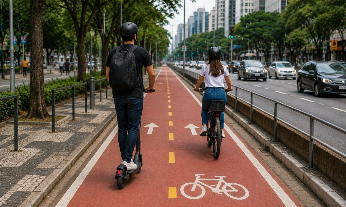 Novas regras para patinetes e bicicletas elétricas começam a valer em São Paulo