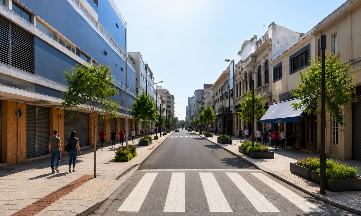 Ruas comerciais do Centro de São Paulo passam por obras de R$ 24,2 milhões