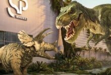 Exposição gratuita de dinossauros chega ao Shopping SP Market neste domingo (20)