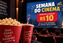 Semana do Cinema começa hoje com ingressos a R$ 10 em São Paulo