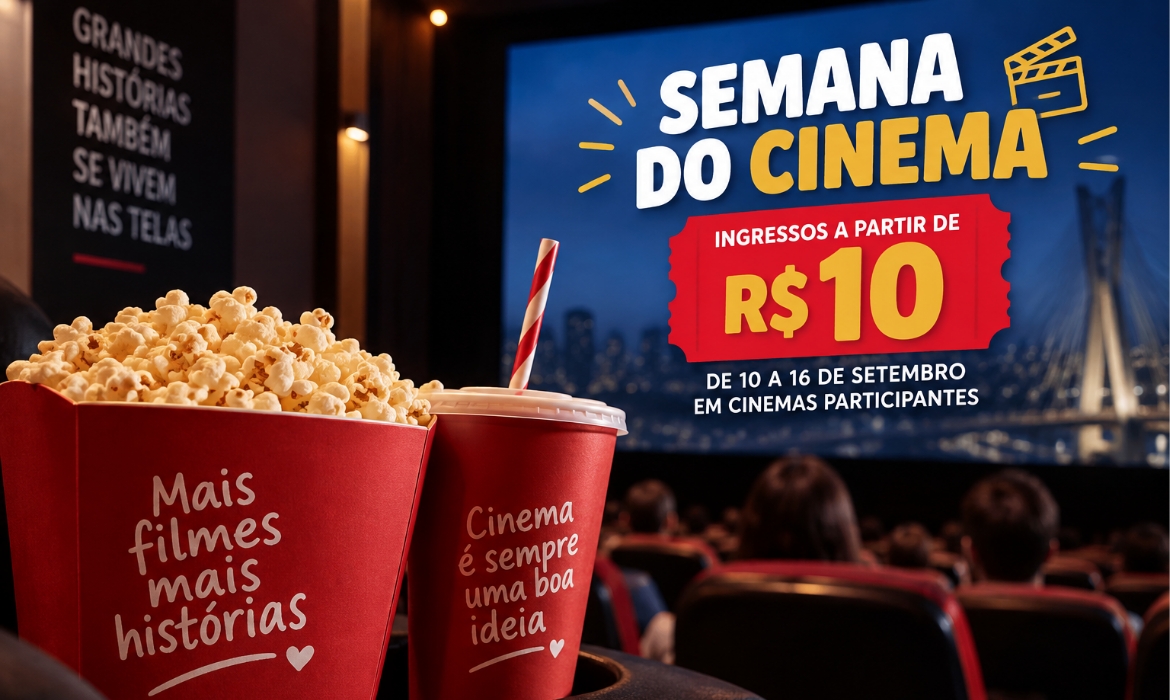 Semana do Cinema começa hoje com ingressos a R$ 10 em São Paulo