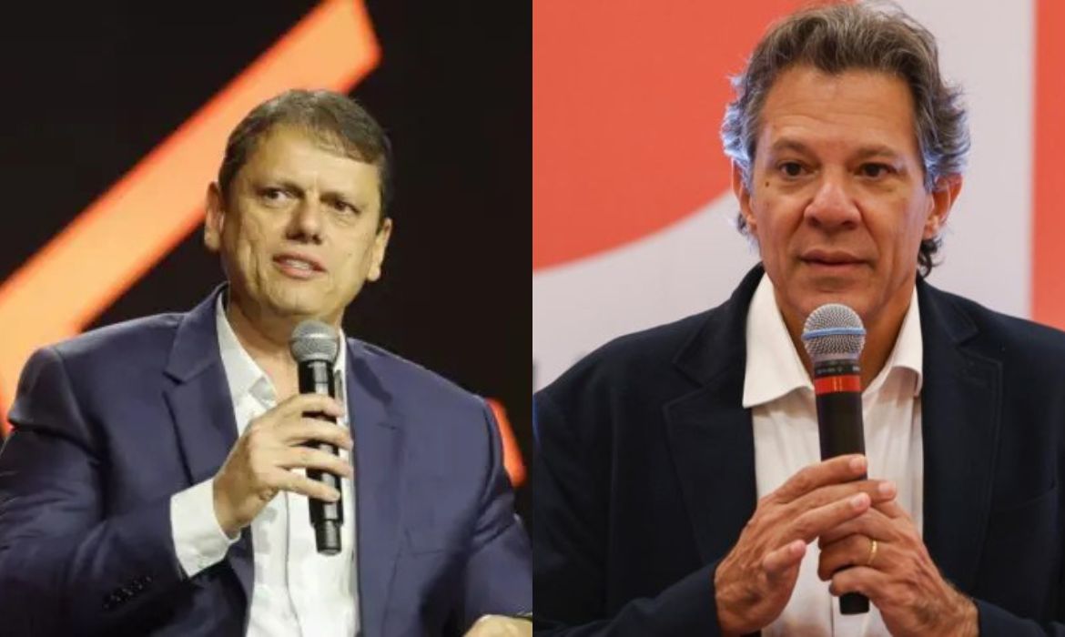 Datafolha: Tarcísio tem 49% contra 29% de Haddad em São Paulo