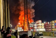 Incêndio de grandes proporções atinge empresa em Cubatão