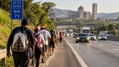 Via Dutra registra 33,8 mil romeiros rumo a Aparecida